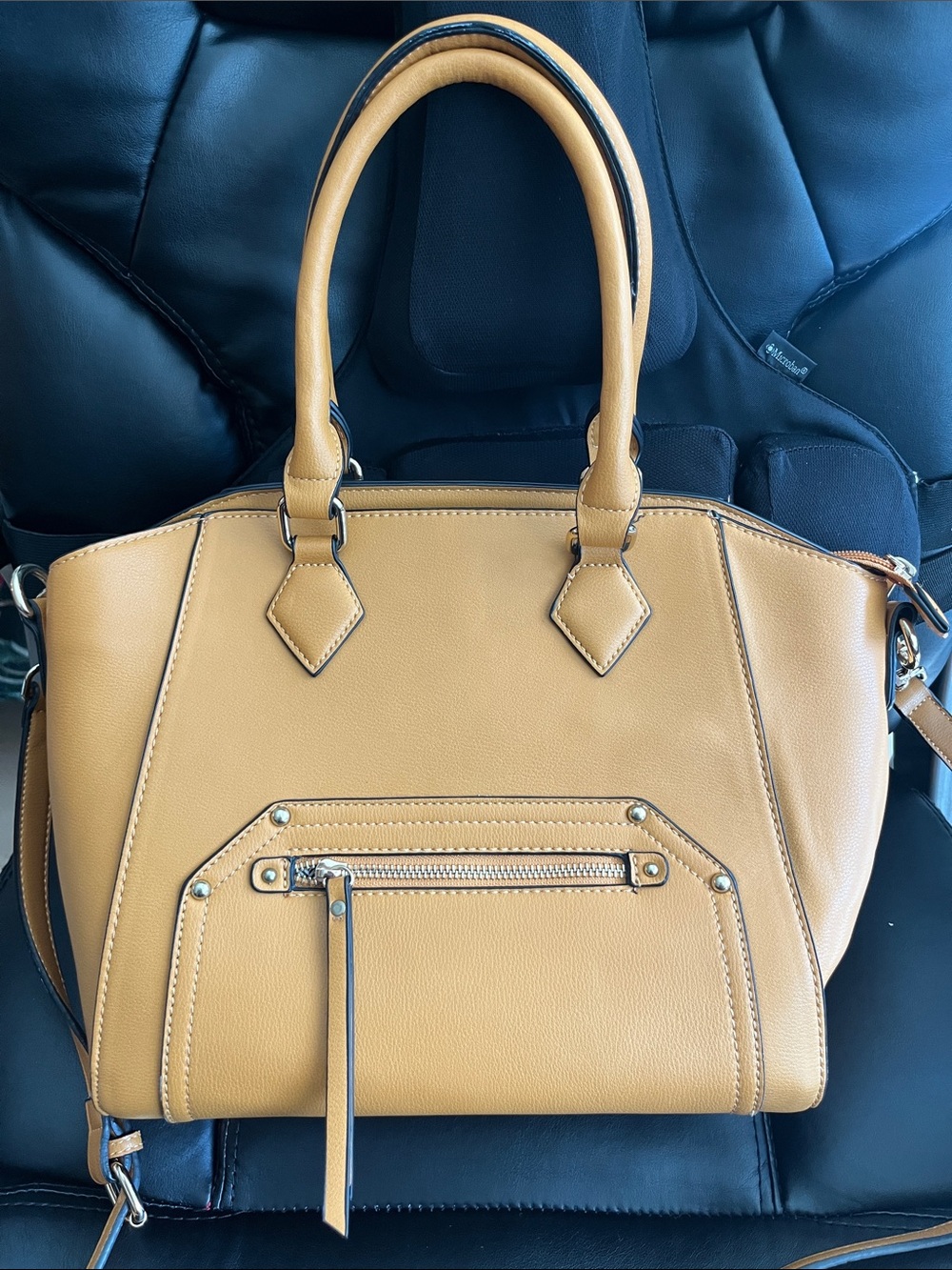Mustard Yellow Satchel Crossbody Handbag